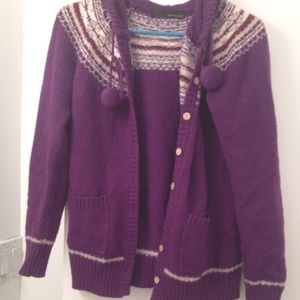 Japanese style patterned cardigan hoodie size M